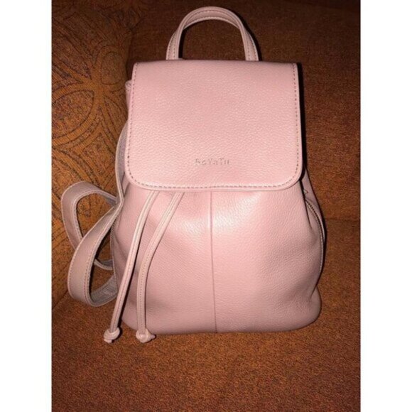 🆕Women Pink Casual Genuine Leather Handbags Backpack Purse Shoulder Bags - Picture 2 of 11